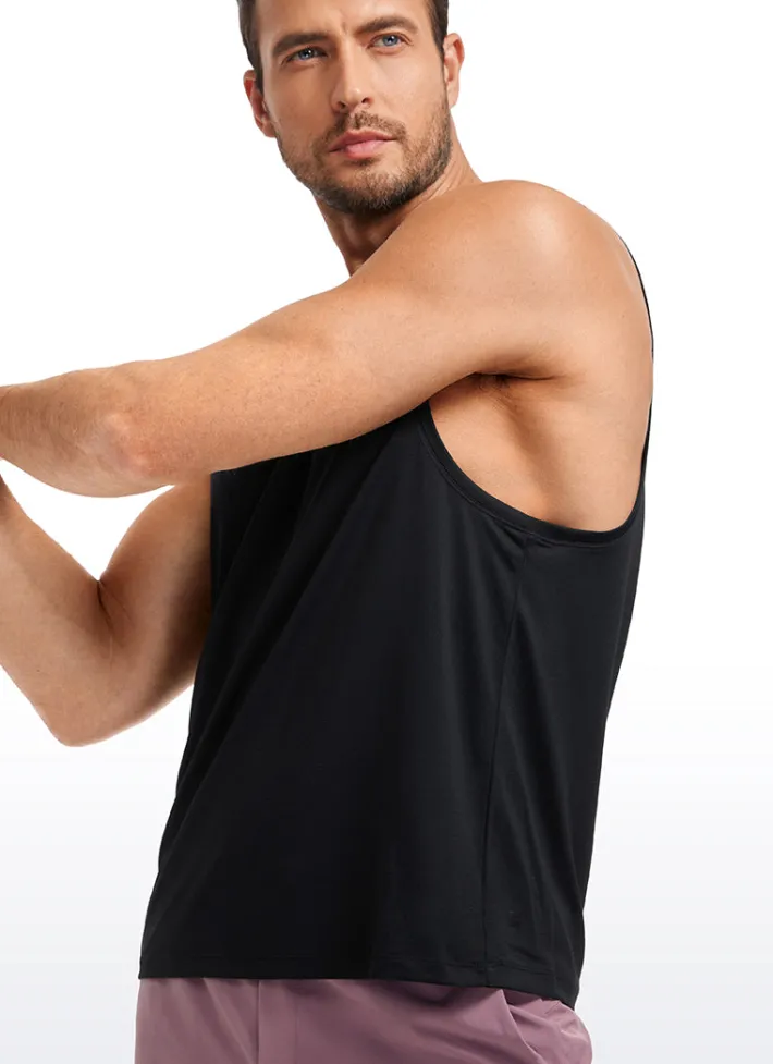 Best CRZ YOGA Lightweight Quick Dry Tank Tops Round Neck