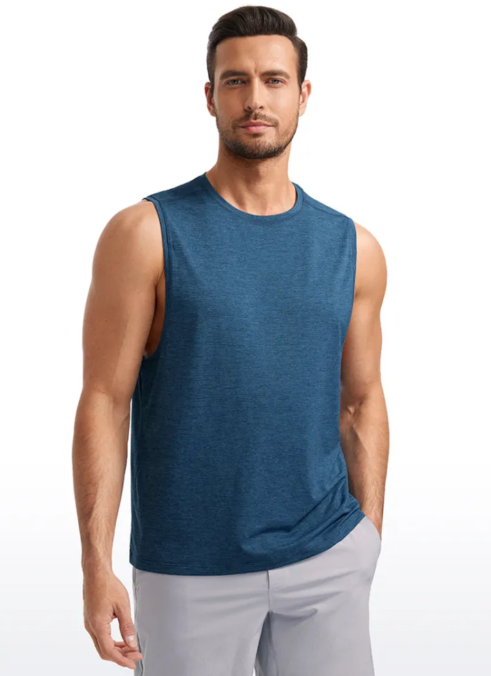 Best CRZ YOGA Lightweight Quick Dry Tank Tops Round Neck