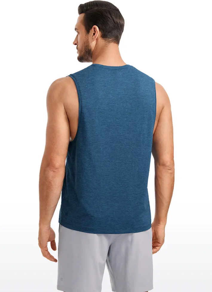 Best CRZ YOGA Lightweight Quick Dry Tank Tops Round Neck