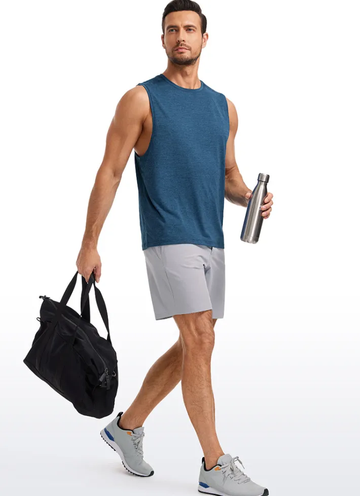 Best CRZ YOGA Lightweight Quick Dry Tank Tops Round Neck