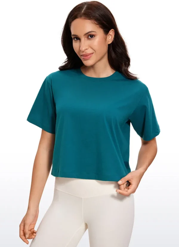 Clearance CRZ YOGA Lightweight Short Sleeves Waist Length
