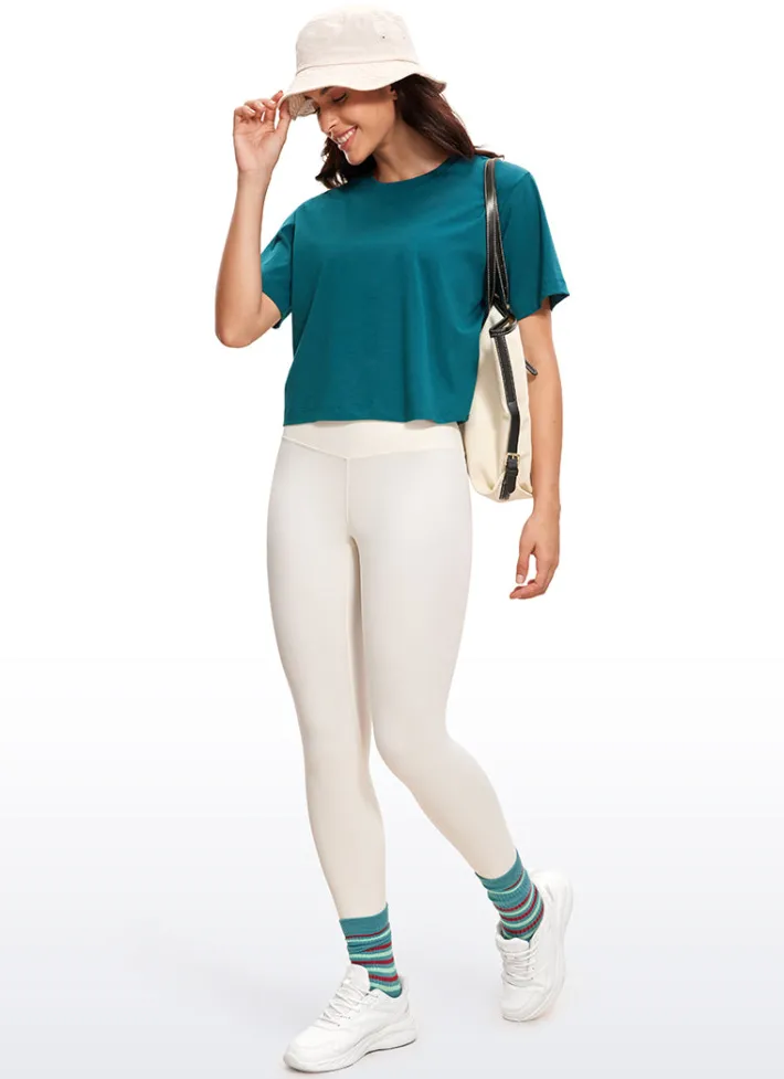 Clearance CRZ YOGA Lightweight Short Sleeves Waist Length