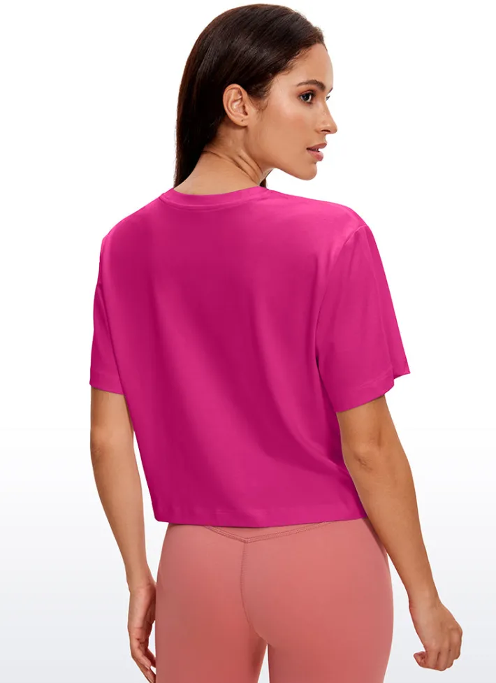 Clearance CRZ YOGA Lightweight Short Sleeves Waist Length