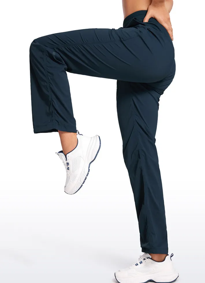 Best CRZ YOGA Lightweight Workout Straight Leg Pocket Pants 30"