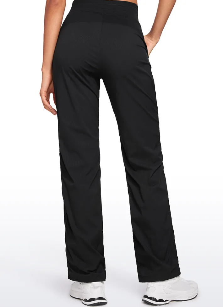 Best CRZ YOGA Lightweight Workout Straight Leg Pocket Pants 30"