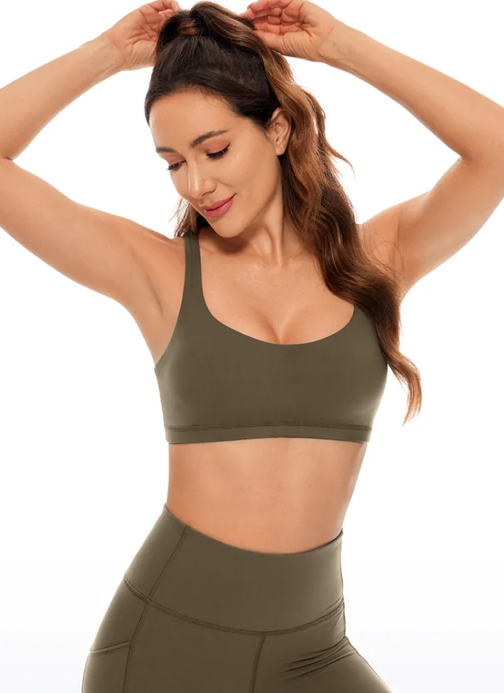 Shop CRZ YOGA Nakedfeel Bra Cross Back Low Cut