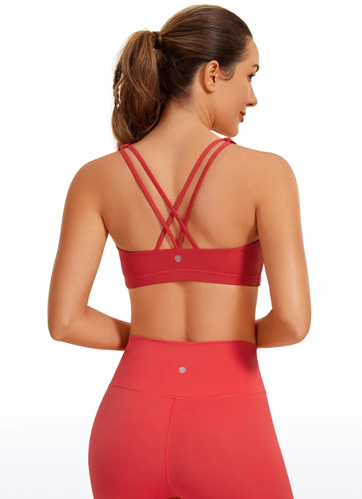 Discount CRZ YOGA Nakedfeel Bra Cross Back Low Cut