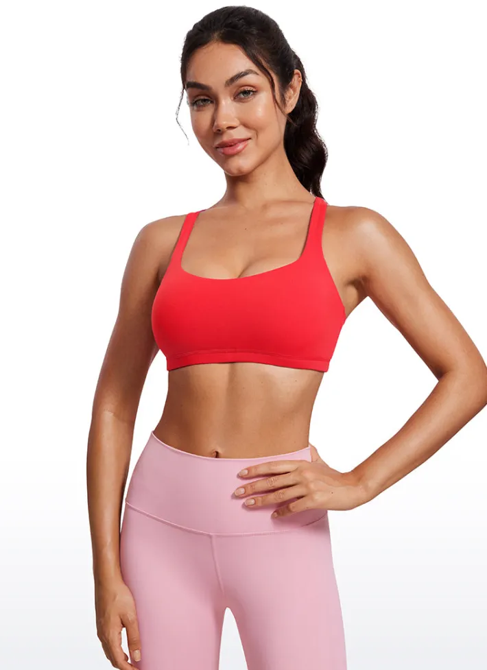 Discount CRZ YOGA Nakedfeel Bra Cross Back Low Cut