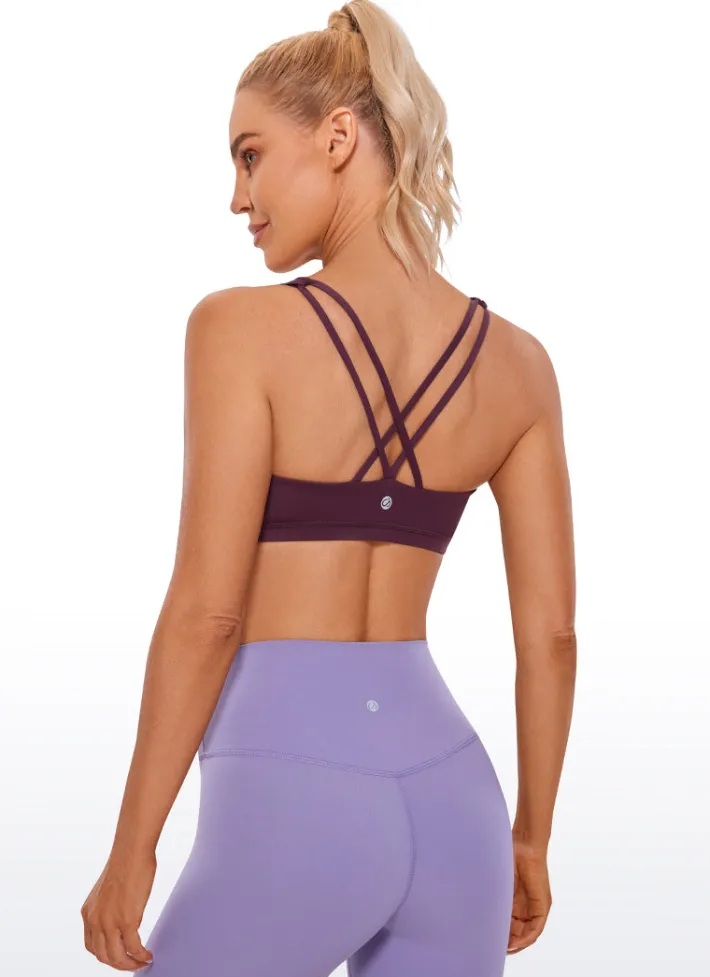 Shop CRZ YOGA Nakedfeel Bra Cross Back Low Cut