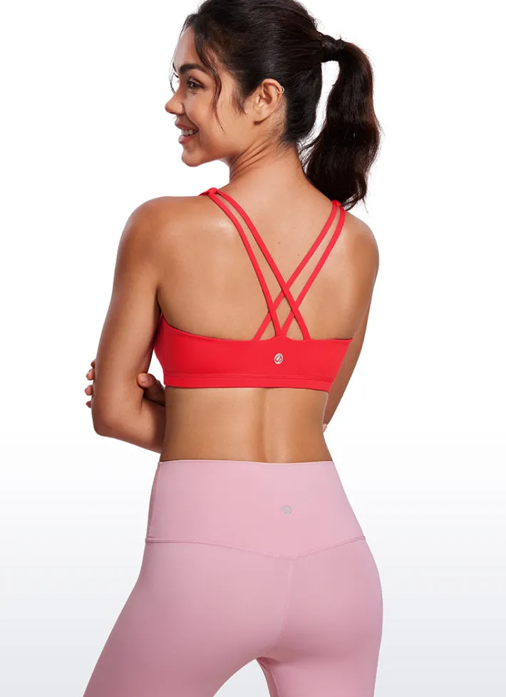 Discount CRZ YOGA Nakedfeel Bra Cross Back Low Cut