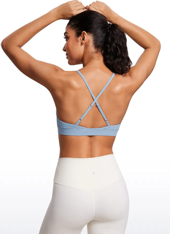 Outlet CRZ YOGA Nakedfeel Double Lined Triangle Strappy Sports Bra