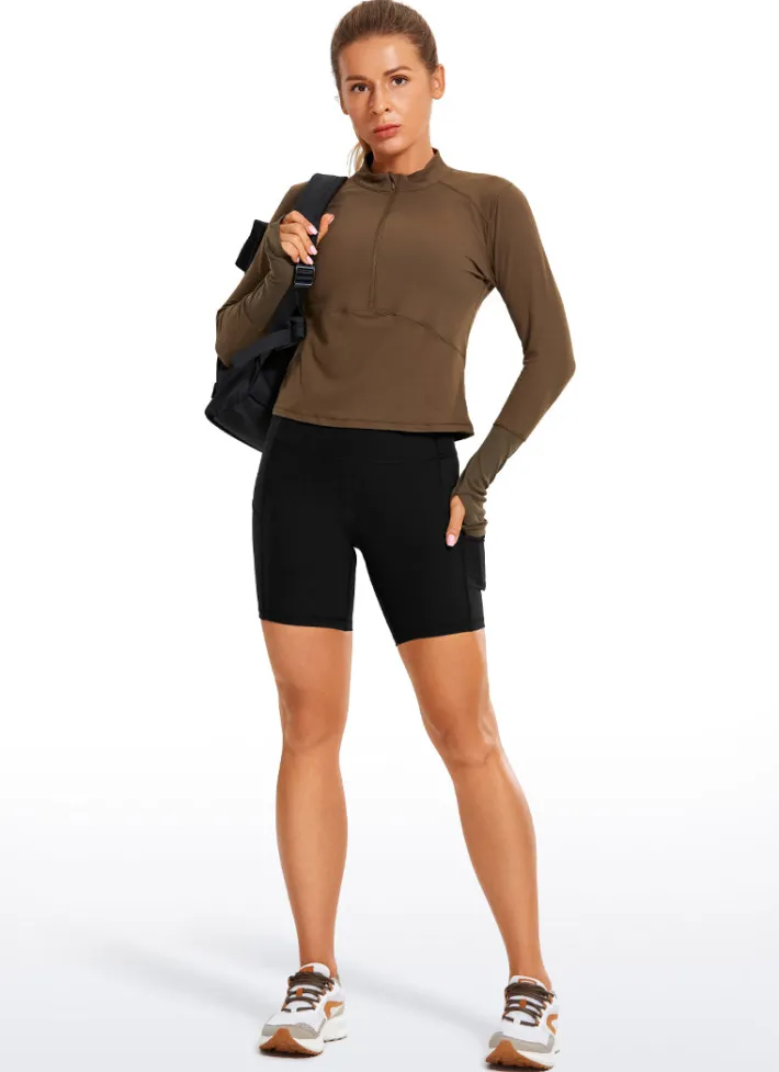 Sale CRZ YOGA Nakedfeel Light Pocket Shorts 6''