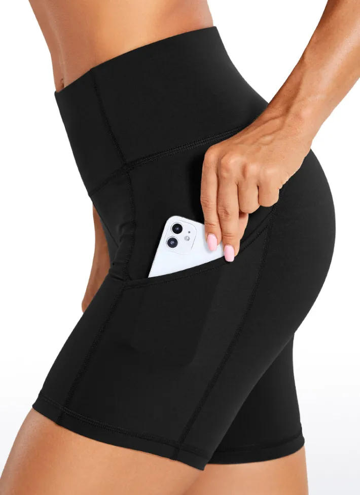 Sale CRZ YOGA Nakedfeel Light Pocket Shorts 6''