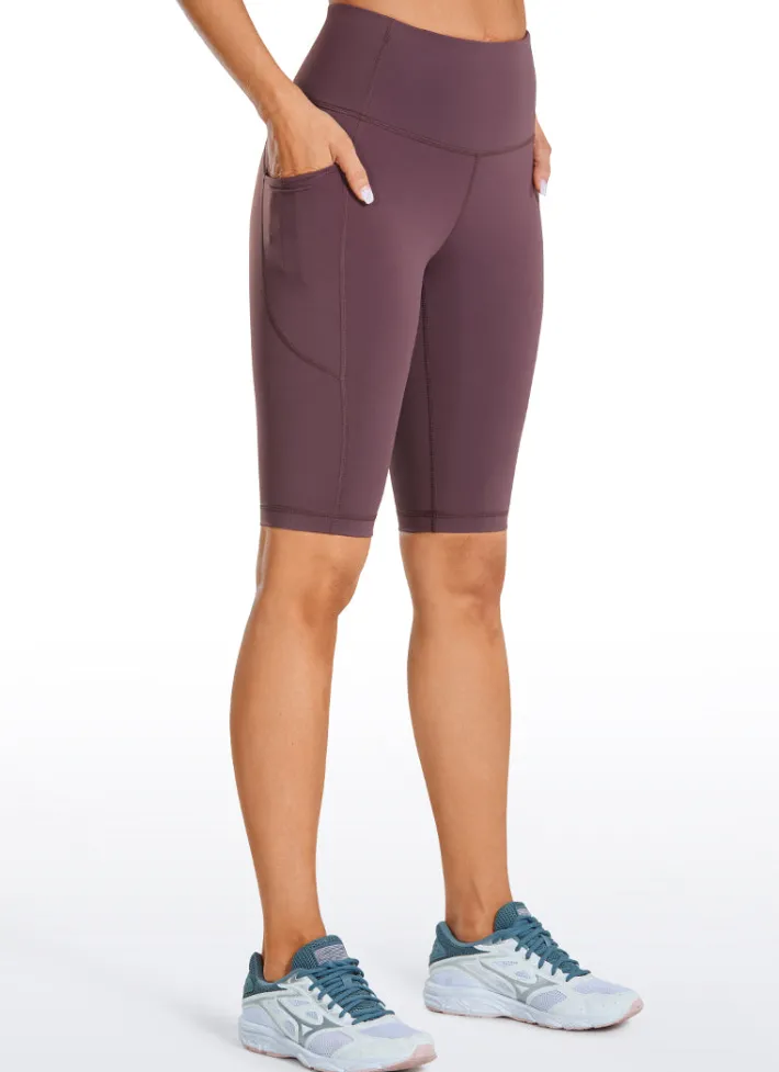 Cheap CRZ YOGA Nakedfeel Shorts with Pockets 10''