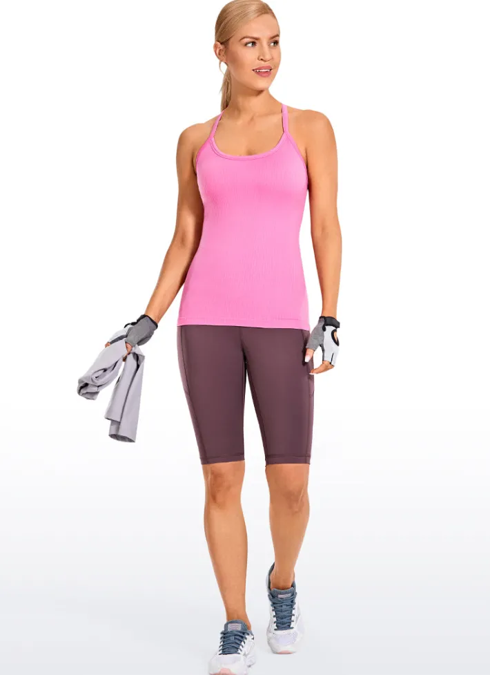 Cheap CRZ YOGA Nakedfeel Shorts with Pockets 10''