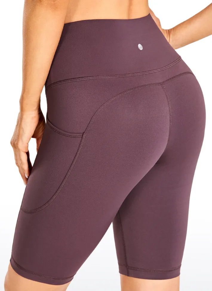 Cheap CRZ YOGA Nakedfeel Shorts with Pockets 10''