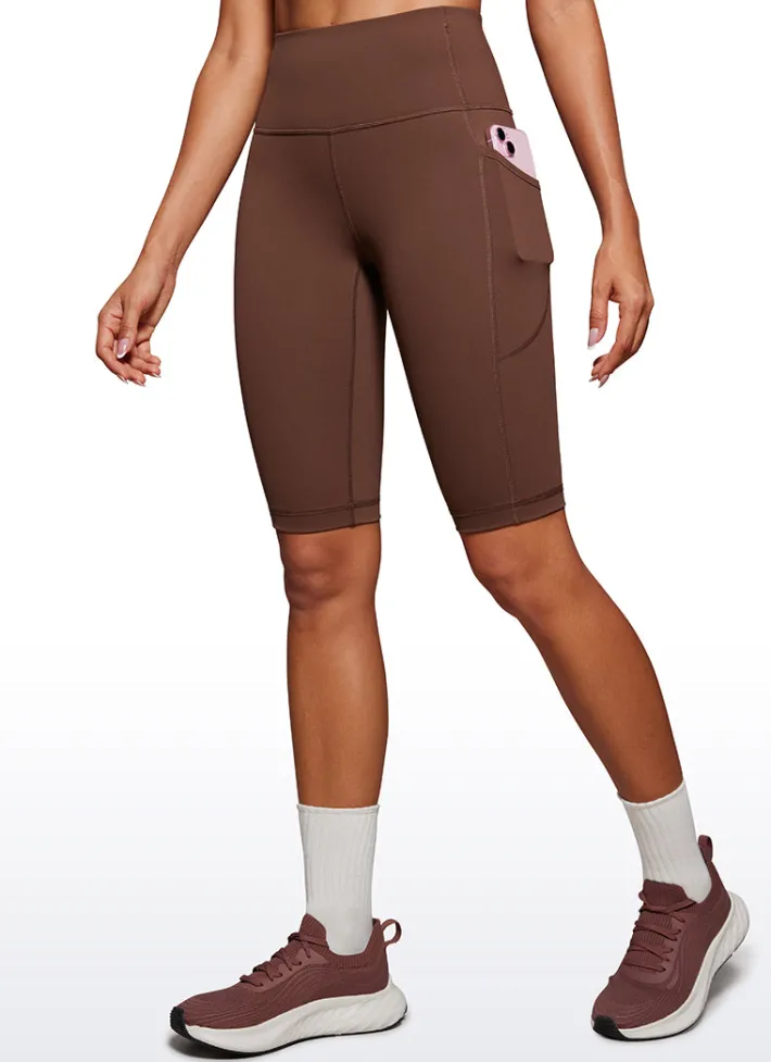 Cheap CRZ YOGA Nakedfeel Shorts with Pockets 10''