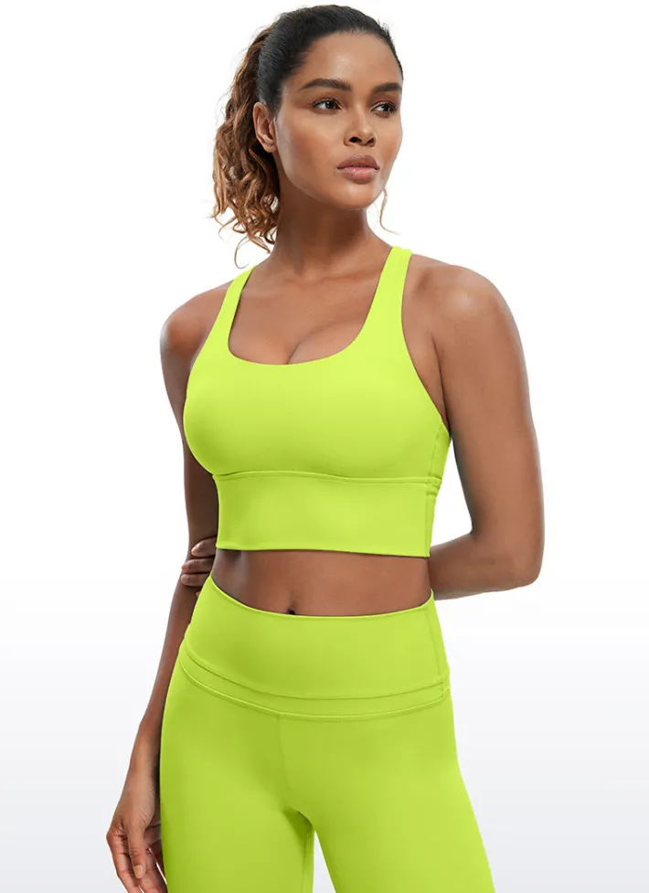 Best CRZ YOGA Nakedfeel Strappy Bra Longline