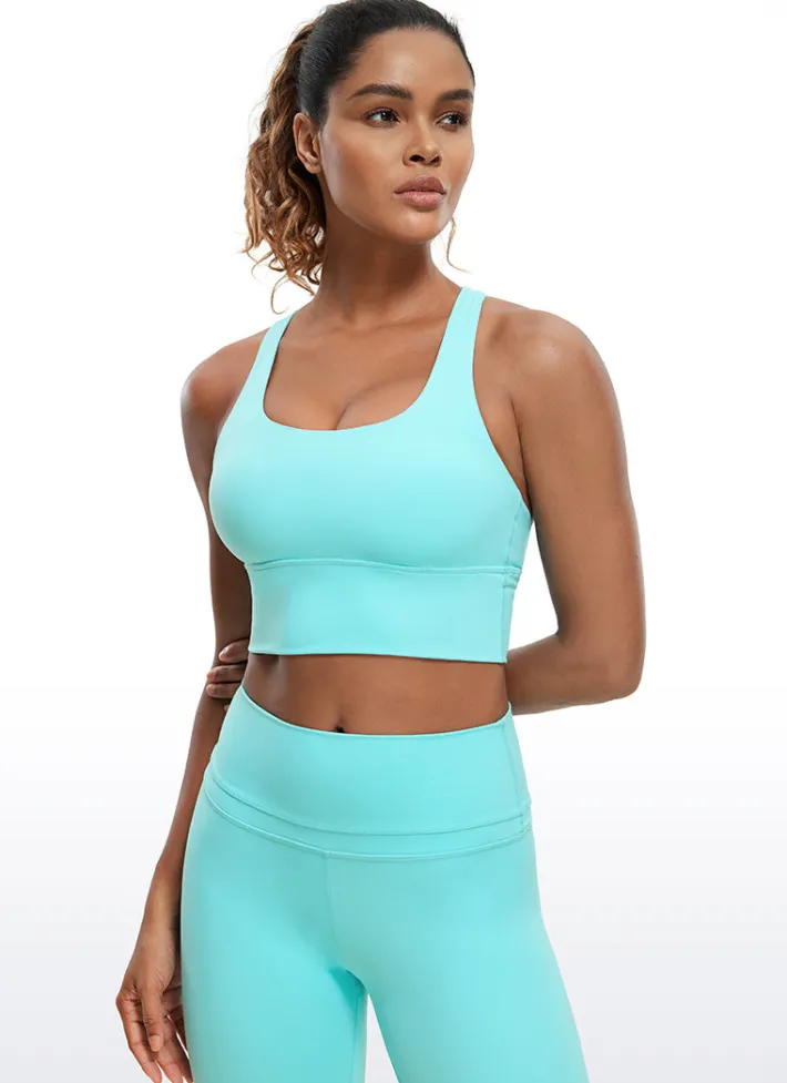 Best CRZ YOGA Nakedfeel Strappy Bra Longline