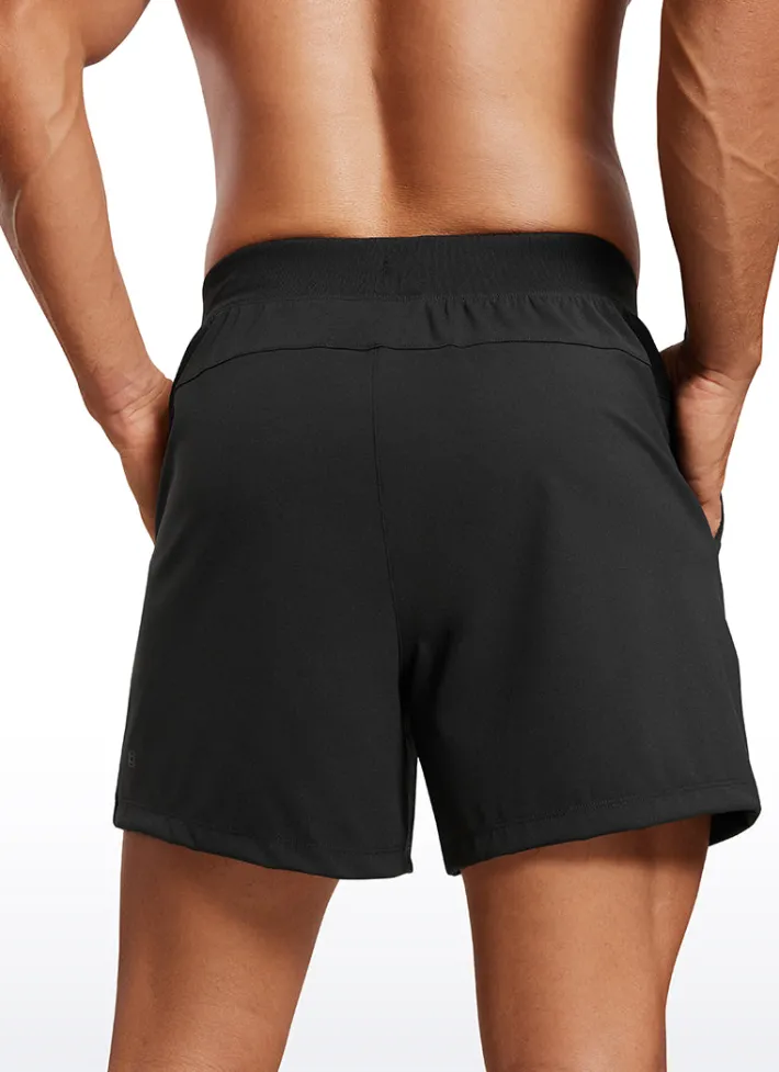 Cheap CRZ YOGA On the Travel Linerless Shorts 5'' with Pockets