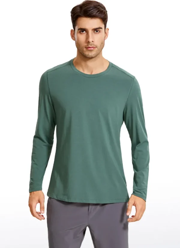 Cheap CRZ YOGA Pima Cotton Long Sleeve