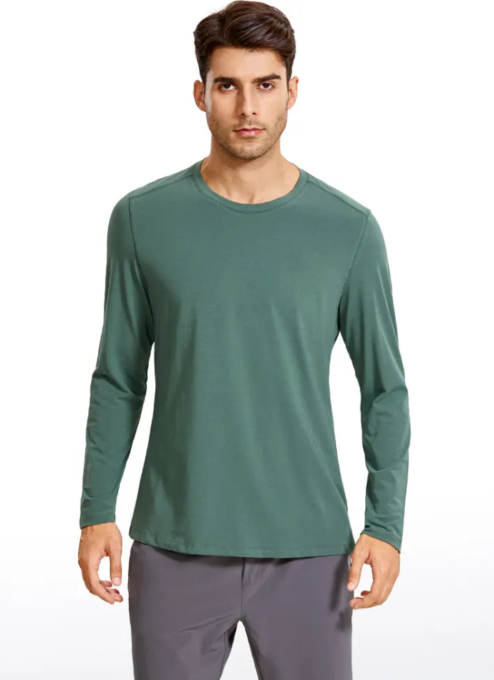 Cheap CRZ YOGA Pima Cotton Long Sleeve