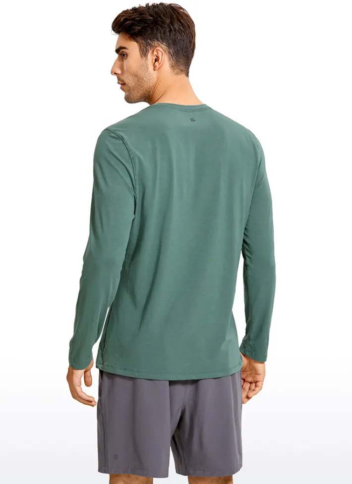 Cheap CRZ YOGA Pima Cotton Long Sleeve