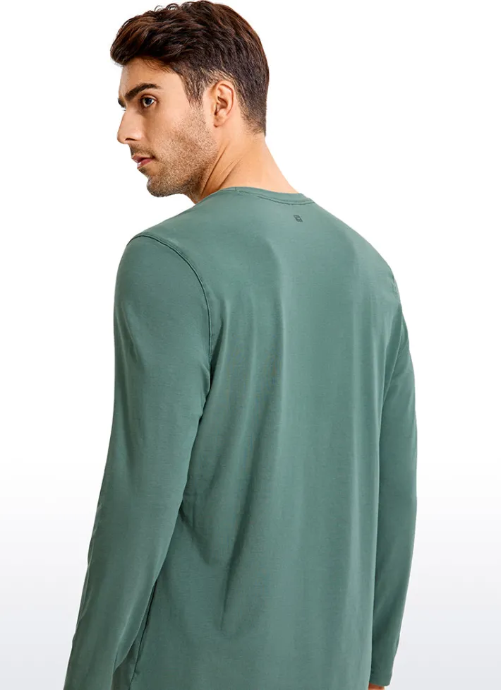 Cheap CRZ YOGA Pima Cotton Long Sleeve