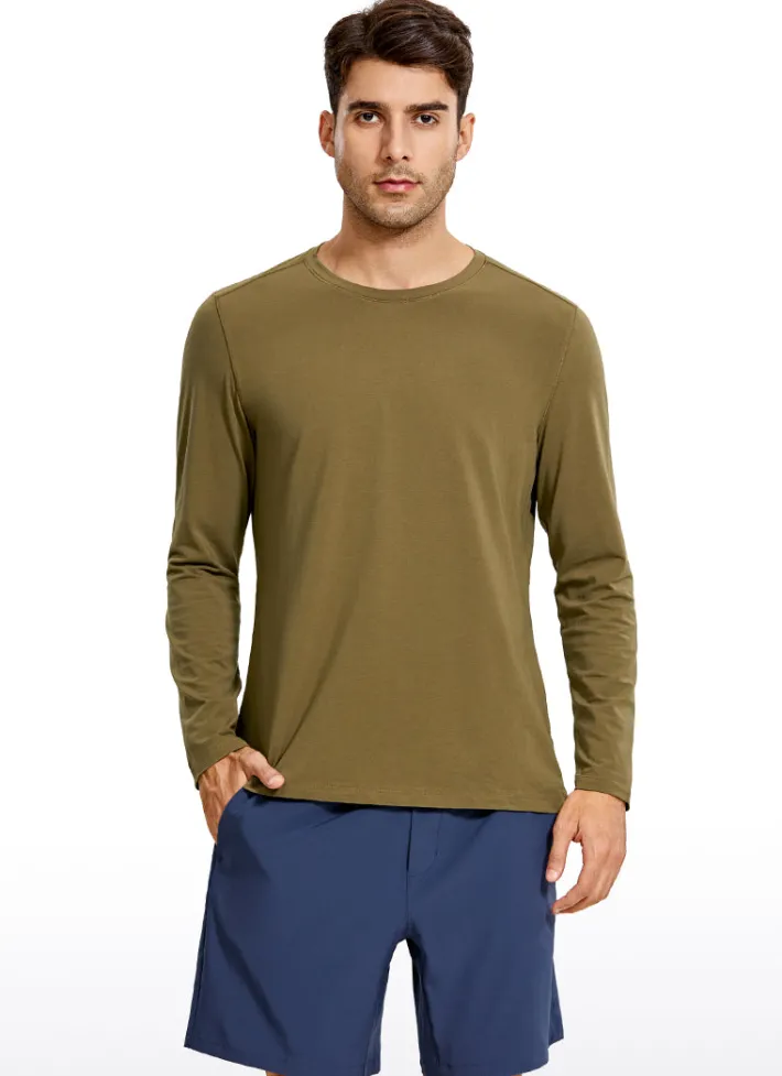 Cheap CRZ YOGA Pima Cotton Long Sleeve