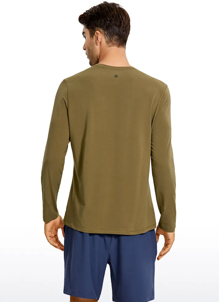 Cheap CRZ YOGA Pima Cotton Long Sleeve