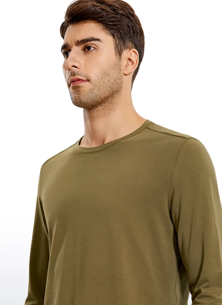 Cheap CRZ YOGA Pima Cotton Long Sleeve