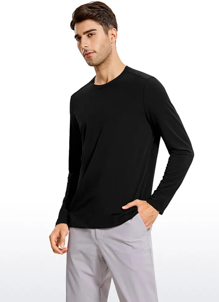 Cheap CRZ YOGA Pima Cotton Long Sleeve