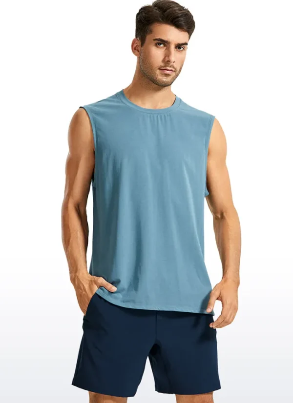 Best Sale CRZ YOGA Pima Cotton Muscle Tank