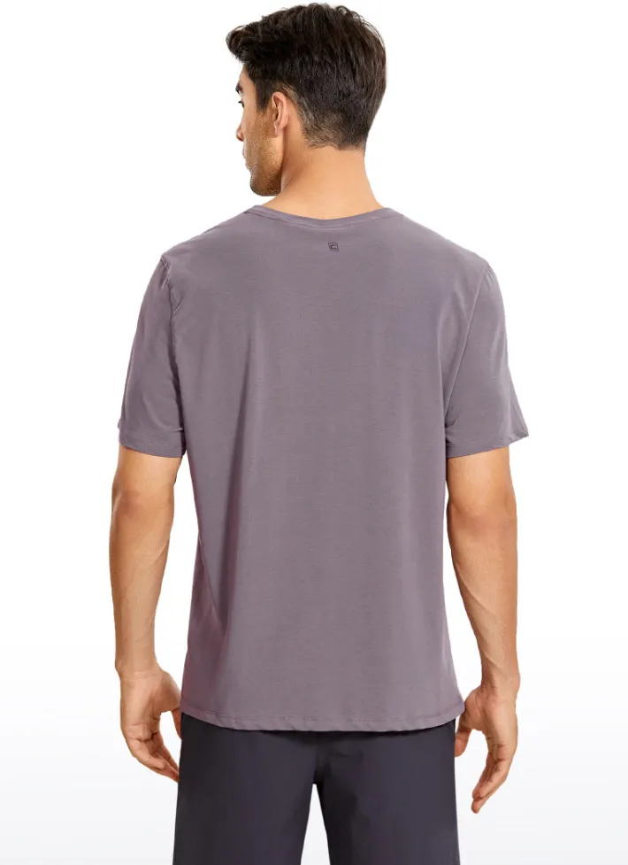 New CRZ YOGA Pima Cotton Short Sleeve V Neck