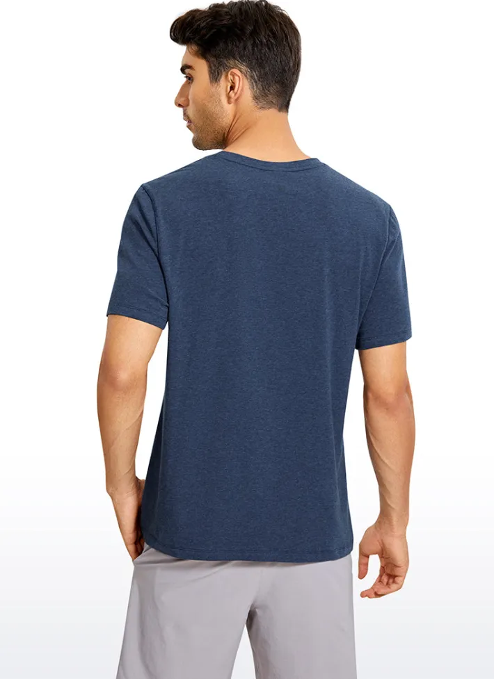 New CRZ YOGA Pima Cotton Short Sleeve V Neck