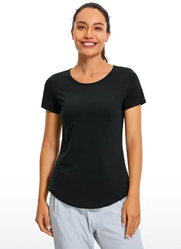 Outlet CRZ YOGA Pima Cotton Short Sleeves