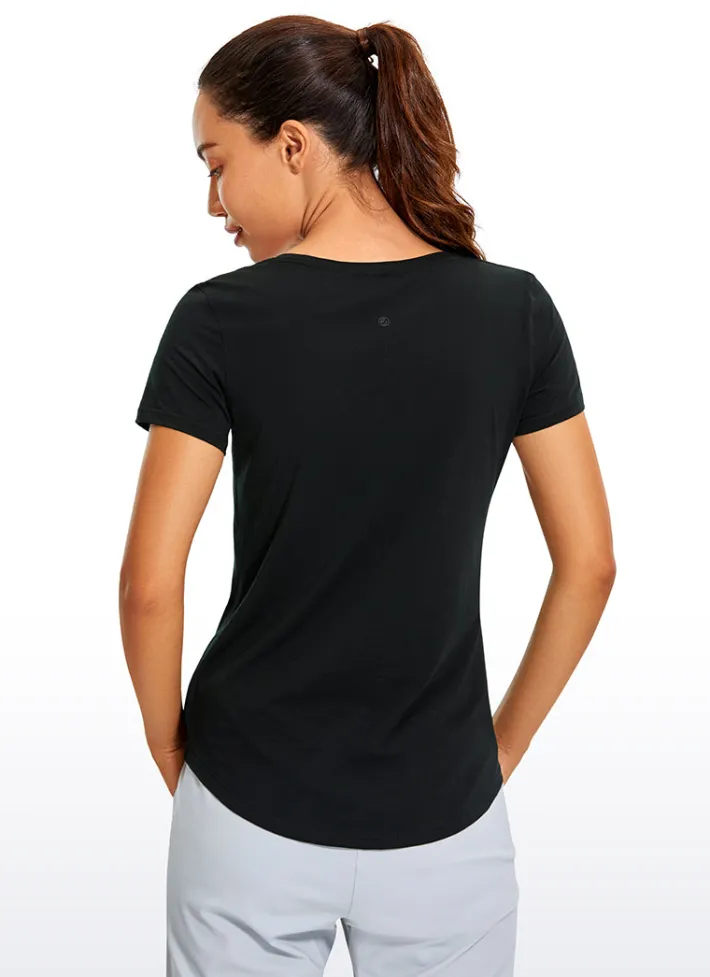 Outlet CRZ YOGA Pima Cotton Short Sleeves