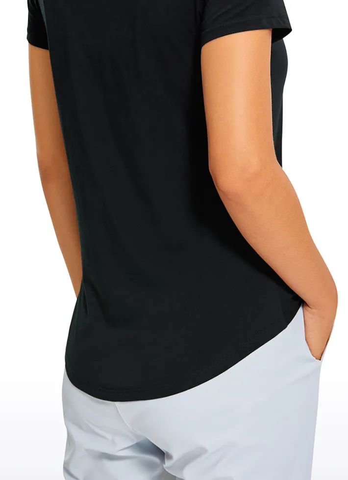 Outlet CRZ YOGA Pima Cotton Short Sleeves