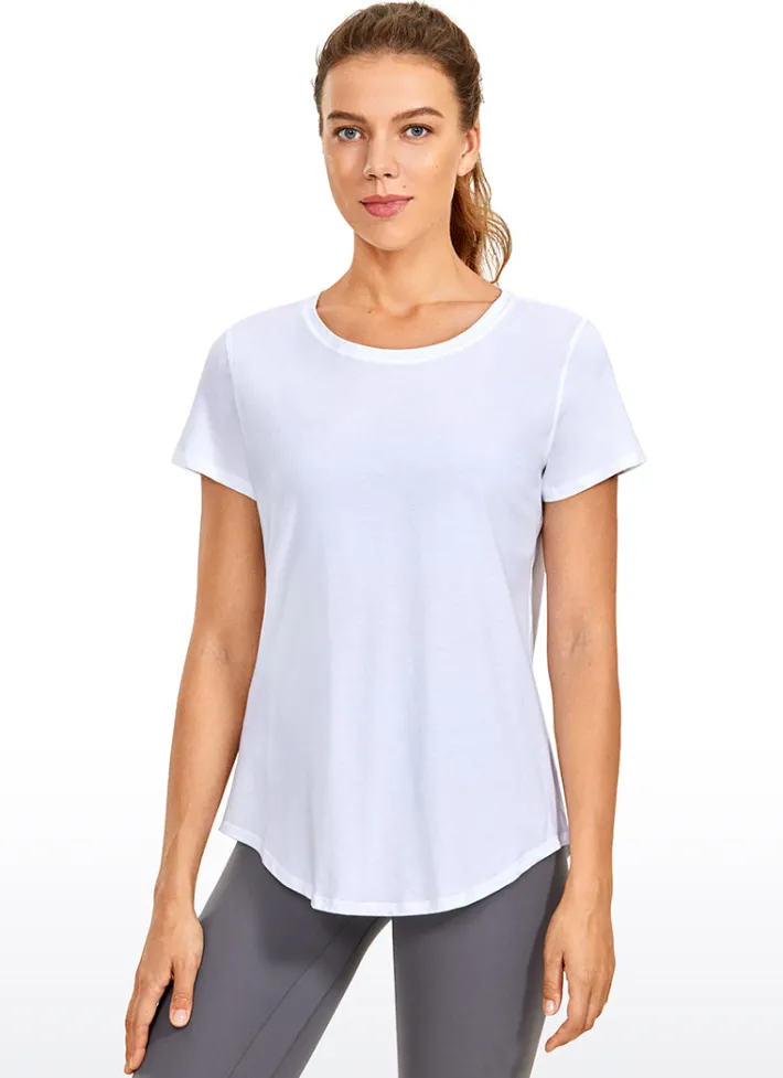 Outlet CRZ YOGA Pima Cotton Short Sleeves