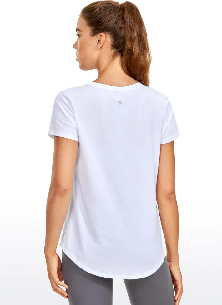 Outlet CRZ YOGA Pima Cotton Short Sleeves