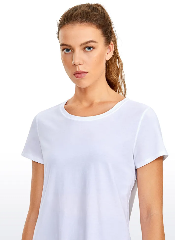 Outlet CRZ YOGA Pima Cotton Short Sleeves