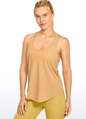 Discount CRZ YOGA Pima Cotton Tank Racerback