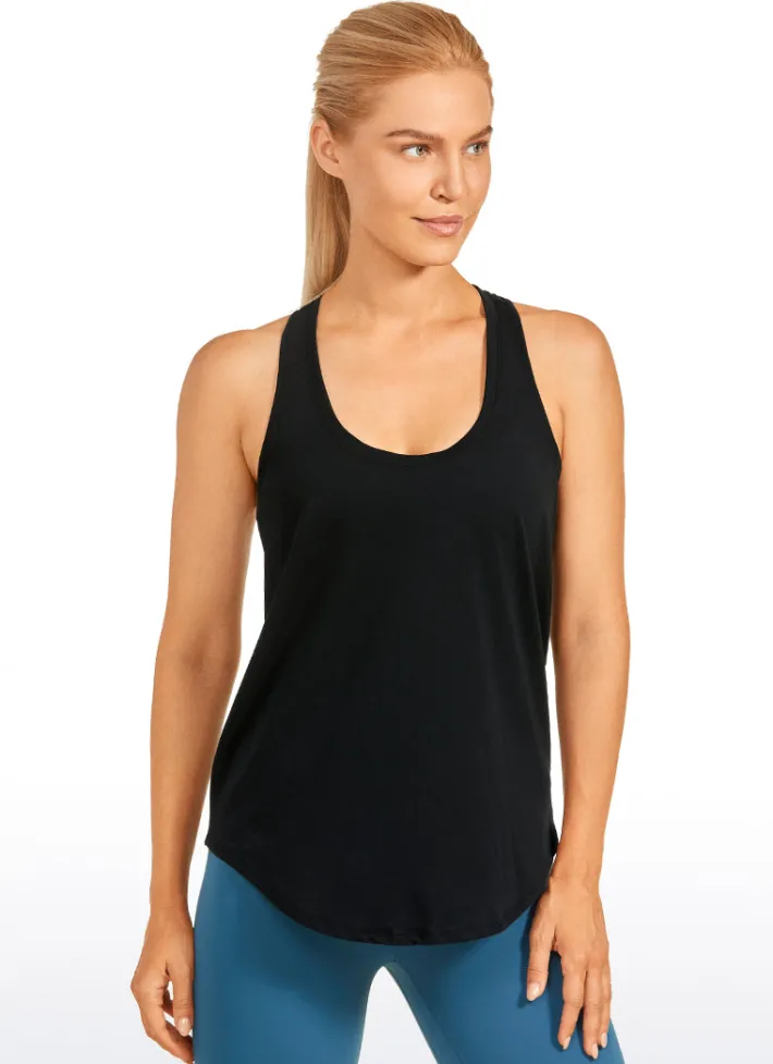 Discount CRZ YOGA Pima Cotton Tank Racerback