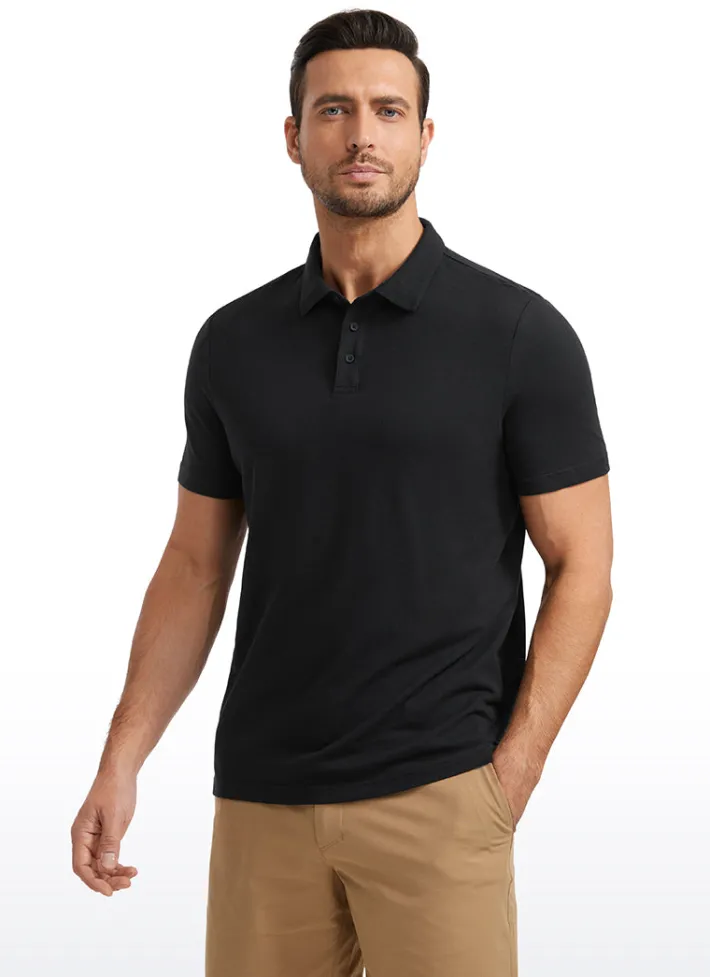 Online CRZ YOGA Pique Polo Short Sleeves