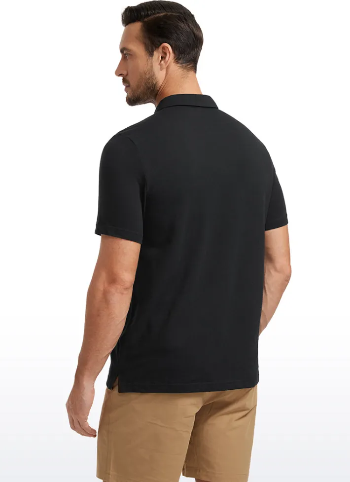 Online CRZ YOGA Pique Polo Short Sleeves