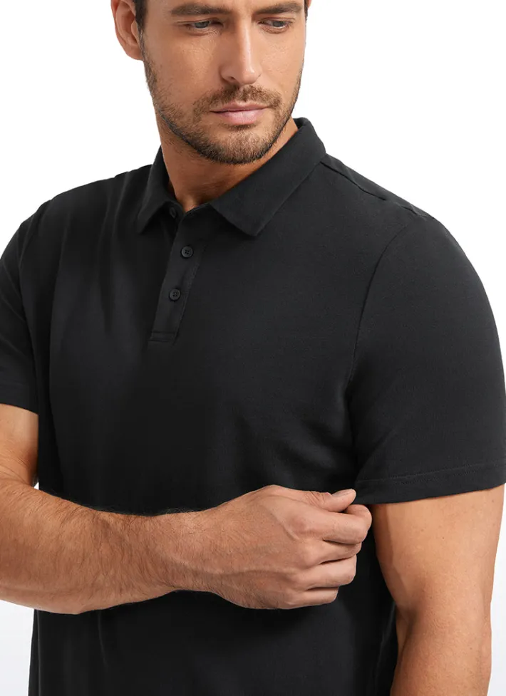 Online CRZ YOGA Pique Polo Short Sleeves