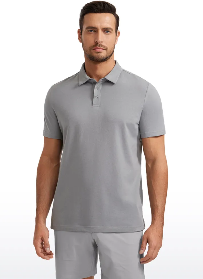 Online CRZ YOGA Pique Polo Short Sleeves
