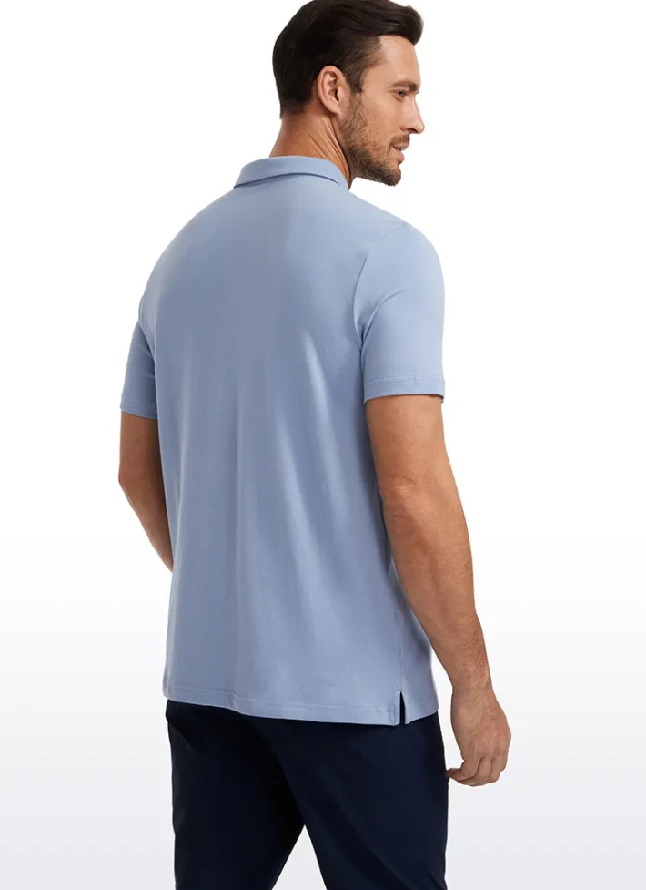 Online CRZ YOGA Pique Polo Short Sleeves