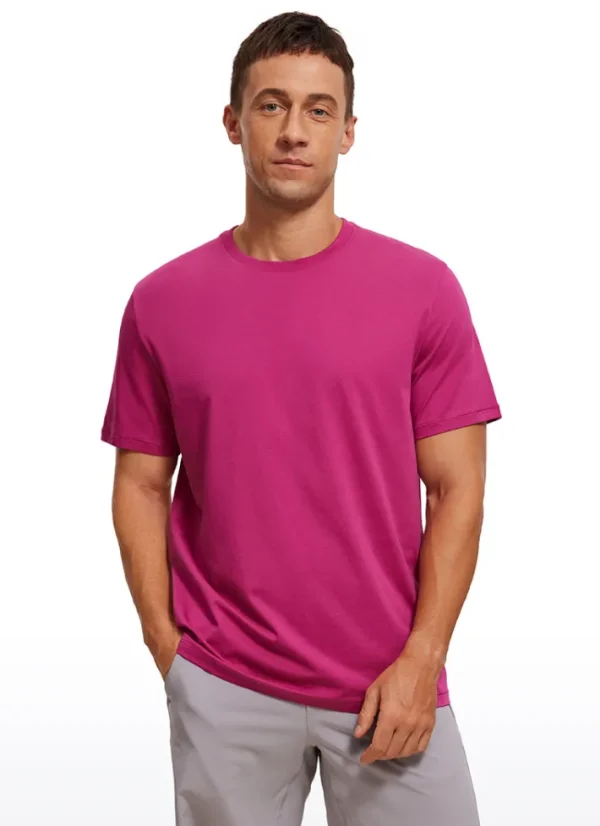 Best Sale CRZ YOGA Quick Dry Classic Fit Short Sleeves