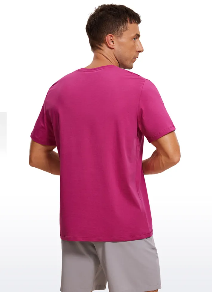 Best Sale CRZ YOGA Quick Dry Classic Fit Short Sleeves